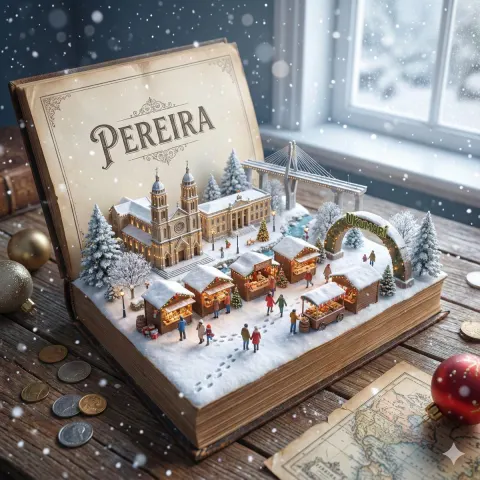 Medieval Winter Book Scene Design