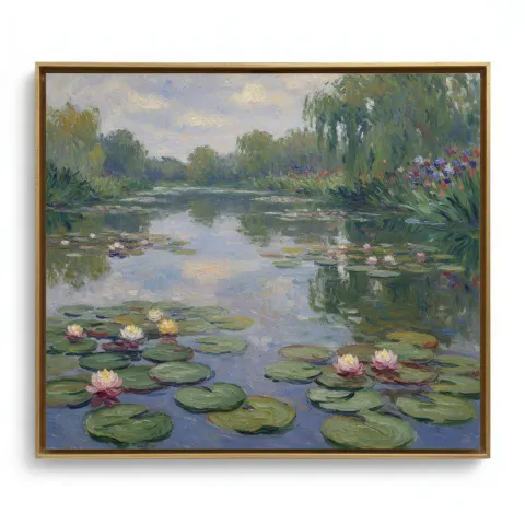 Painting Monet Water Lilies