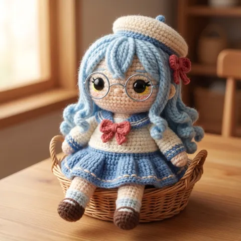 Fluffy Amigurumi Crochet Toy