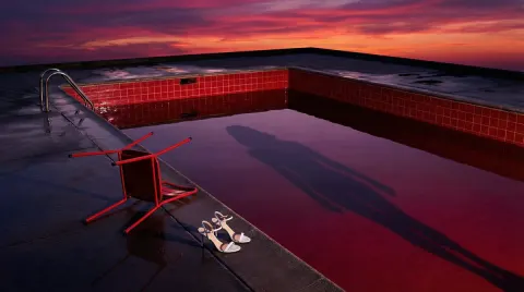 Surreal Tension at the Crimson Pool