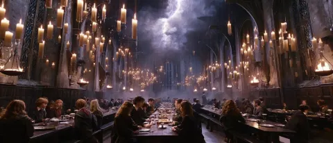 Hogwarts Thunderstorm Night