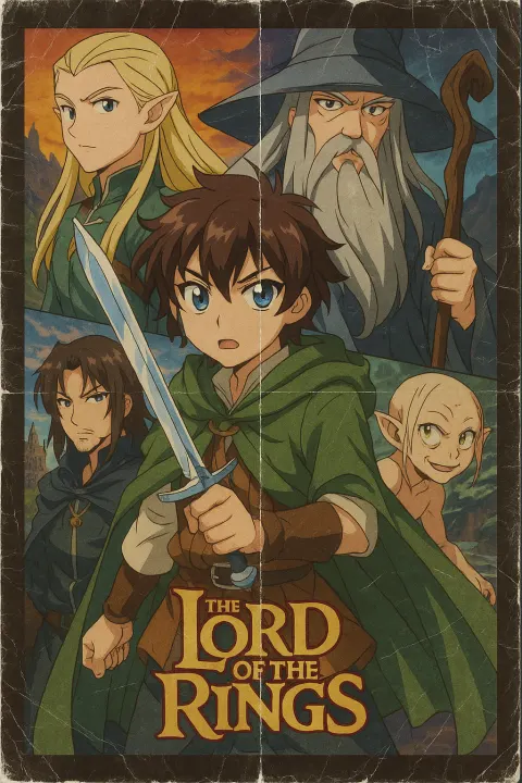 Nostalgic Anime Film Poster
