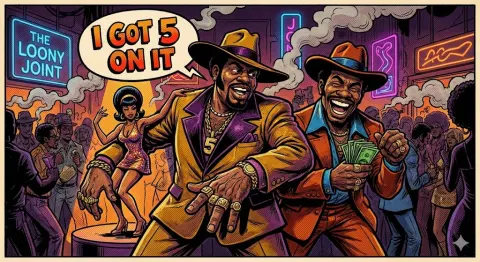 70s Blaxploitation Comic Caricature