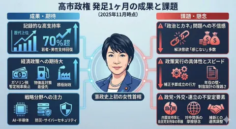 Takaichi Admin Monthly Review Infographic
