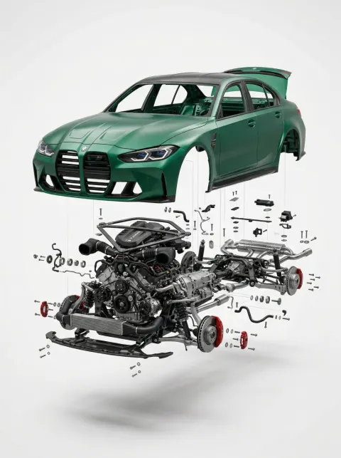 Exploded BMW M3 Product View