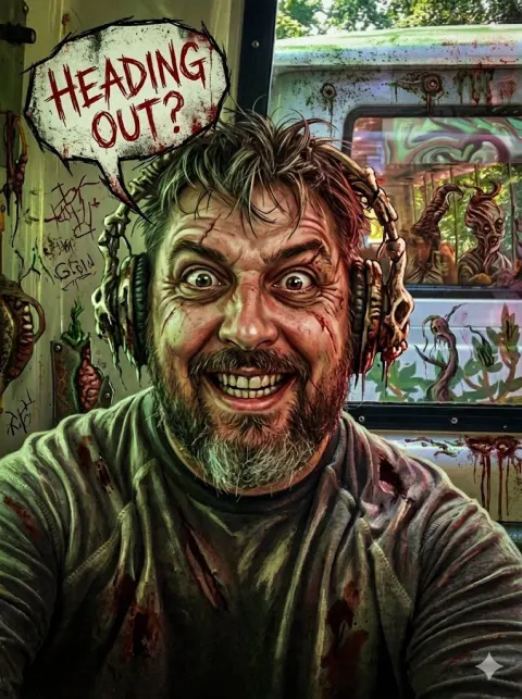 Crazy Psycho Speech Bubble Art