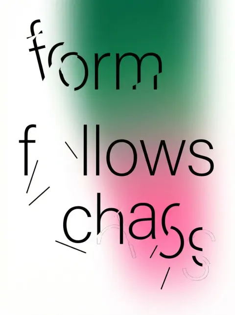 Minimalist Deconstructed Typography Poster