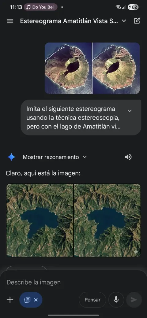 3D Stereogram Lake View