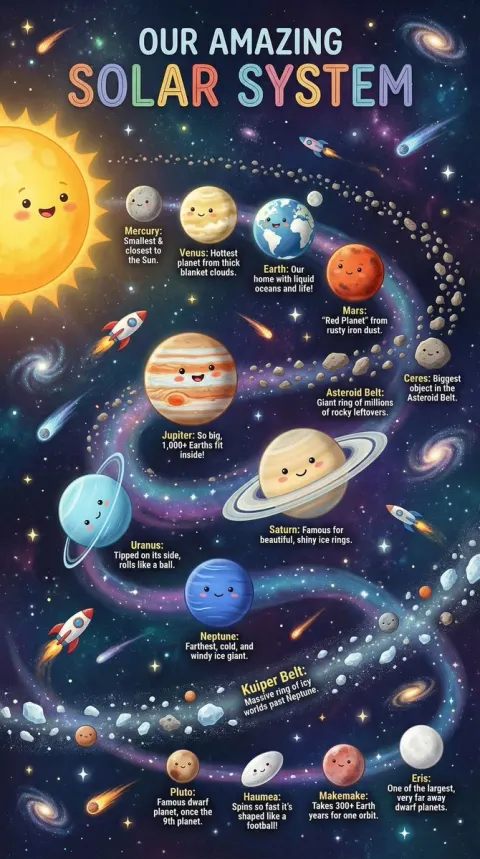 Fun Solar System Chart for Kids