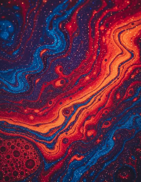 Iridescent Swirling Colors