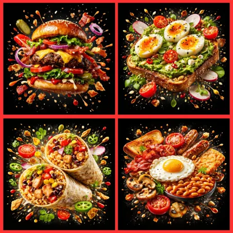 Premium Dark Food Poster