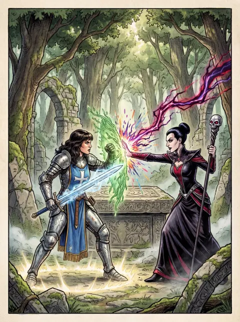 Retro RPG Manual Cover Art