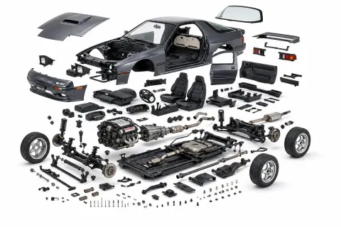 RX7 Engine Exploded View