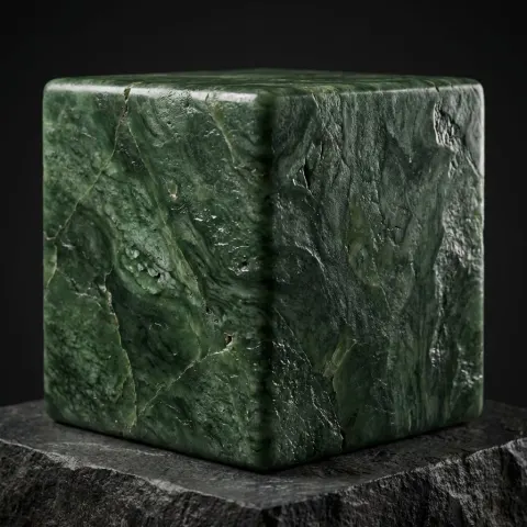 Jade Cube Bumpmapped Texture