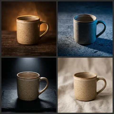 Steaming Ceramic Mug Macro