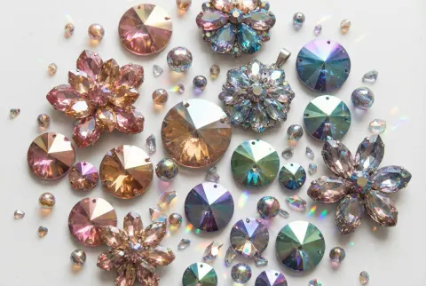 Iridescent Faceted Jewel Art