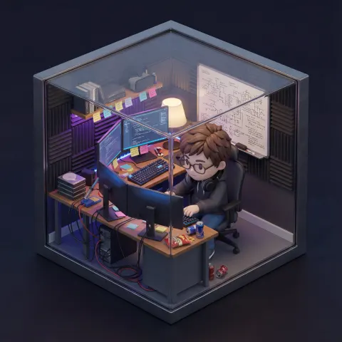 Isometric Cube Room