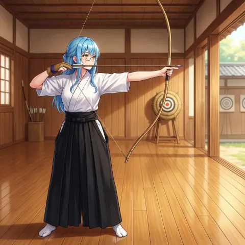 Kyudo Archery in Bamboo Grove