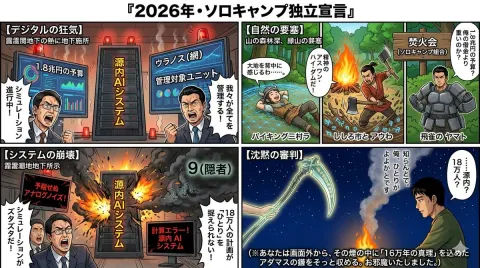 Solo Camp Comic Independence