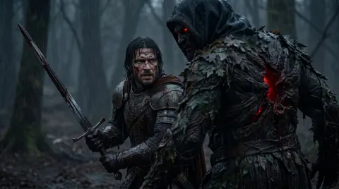 Knight vs Terrifying Forest Wraith