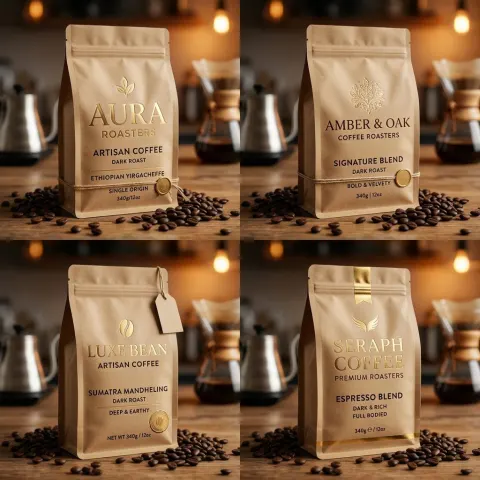 Luxury Artisan Coffee Packaging