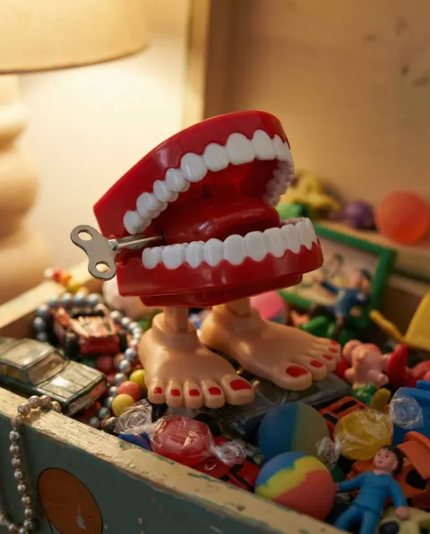 Wind Up Teeth In Toy Box