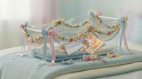 Angel's Cradle Floral Decor