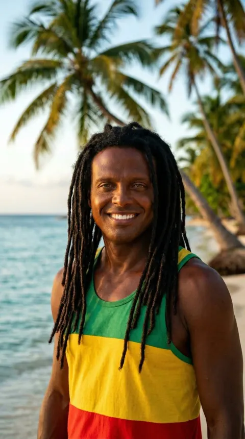 Jamaican Reggae Musician Portrait
