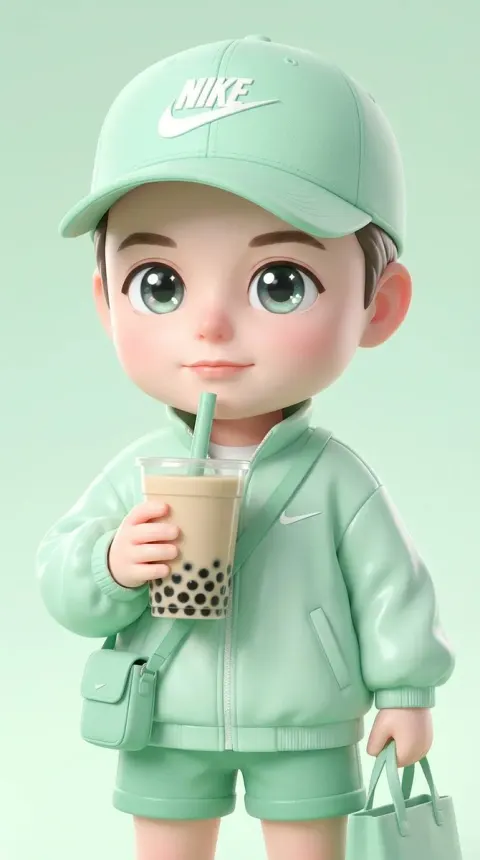 Ultra-cute chibi character