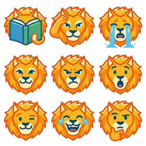 Logo and Emoji Grid