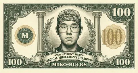 Anime Otaku Currency Bill Style