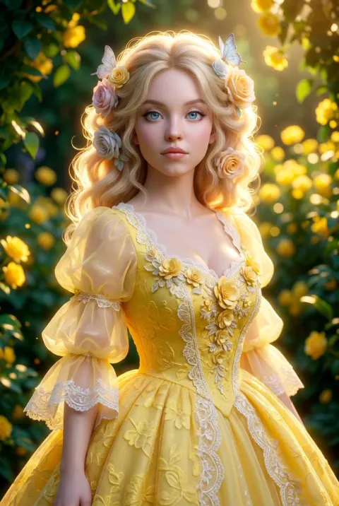 Cinematic 3D Portrait of Ethereal Princess