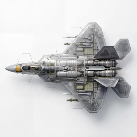 Stealth Fighter Cross-Section Revealed