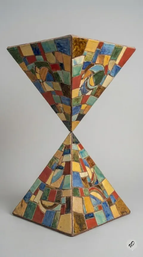 Upside Down Ceramic Pyramid Art