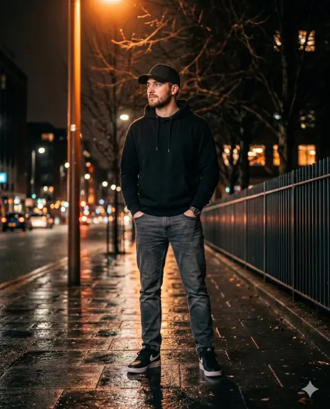 Night City Street Portrait