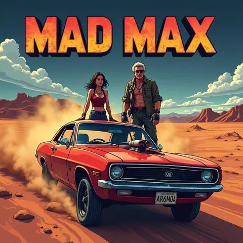 Eight Bit Mad Max Wasteland Movie Poster