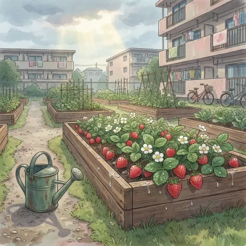 Dreamy Urban Strawberry Garden