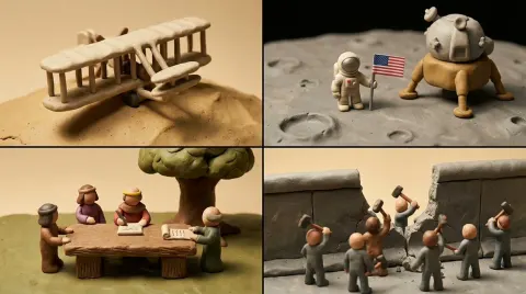Claymation Historical Moments