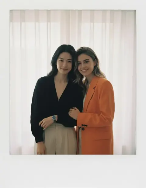 Cozy Polaroid Group Photo