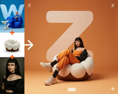 Orange Character Sofa Replacement Edit