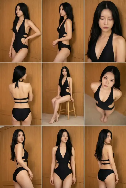 Character Multi Angle Grid Poses