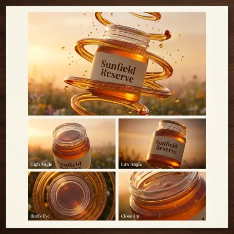 Cinematic Honey Jar Ad Showcase