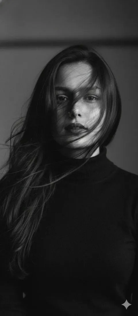 Surrealist Noir Film Portrait