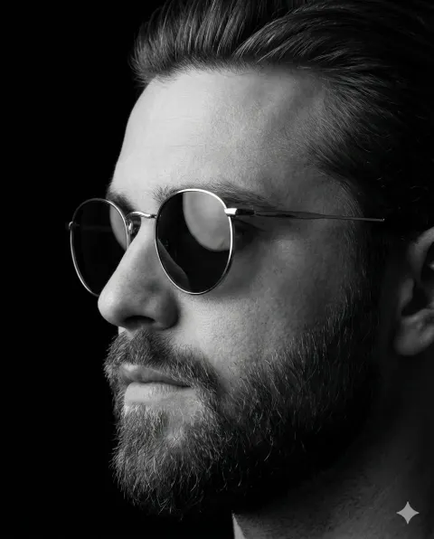 Dramatic Monochrome Gentleman Portrait