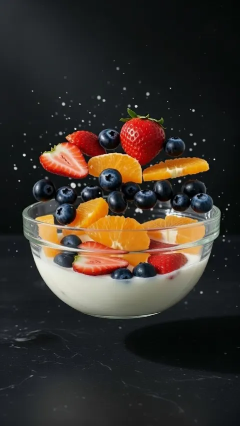 Cinematic Explosive Fruit Salad