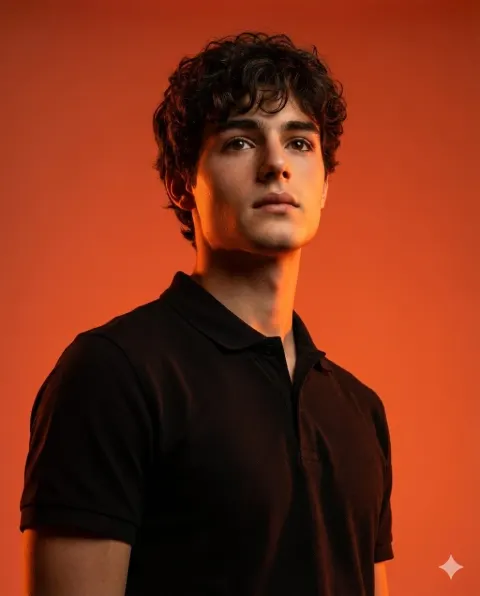 Intense Studio Portrait in Black