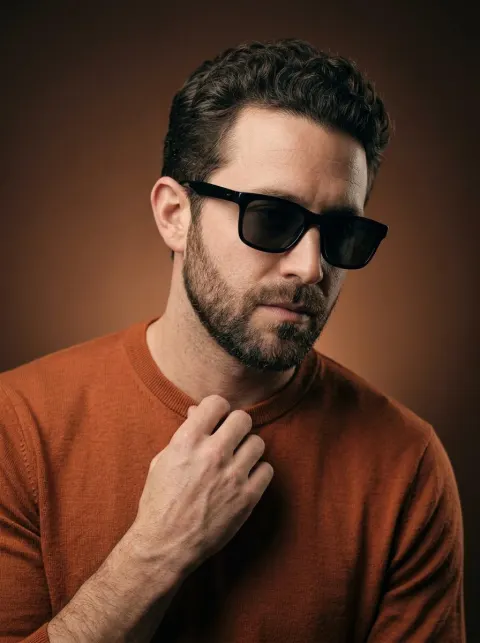 Stylish Man Burnt Orange Portrait