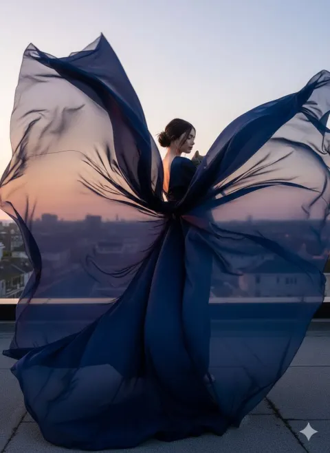 Flowing Robe Fashion Film Shot