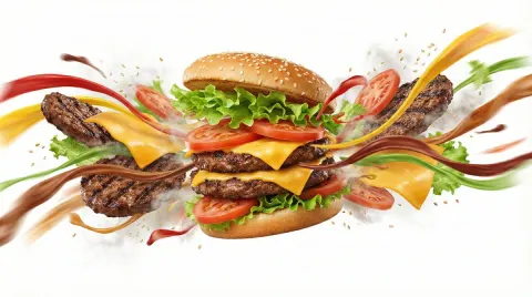 Dynamic Flavor Wave Food Photography