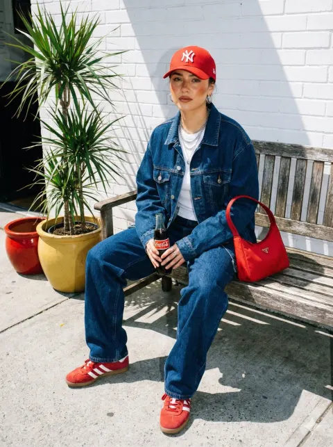 Cool Street Fashion Girl Portrait